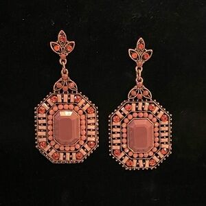 NWOT Beaded & Crystal Earrings